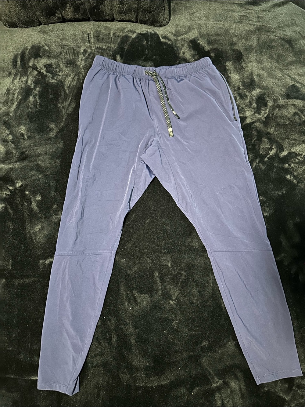 Mens Fabletics Training Gym Workout Slim-Fit Pants - Navy Blue Size Medium